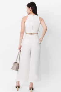 Chernise Co-ord Highwaist Pants in White ( Petite Length )