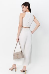 Chernise Co-ord Set in White ( Petite Length )