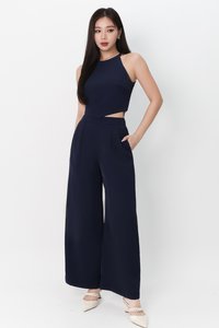 Chernise Co-ord Set in Navy ( Regular Length )