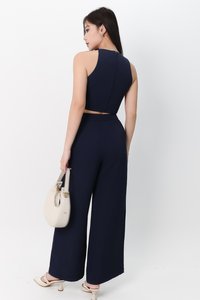 Chernise Co-ord Set in Navy ( Regular Length )