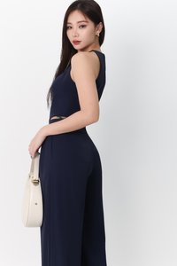 Chernise Co-ord Set in Navy ( Regular Length )