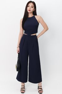 Chernise Co-ord Set in Navy ( Petite Length ) Chernise Co-ord Set in Navy ( Petite Length )