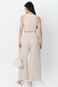 DEFECT | Chernise Co-ord Highwaist Pants in Ecru ( Regular Length ) in XS