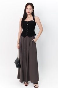 Valentina Vest Top in Black