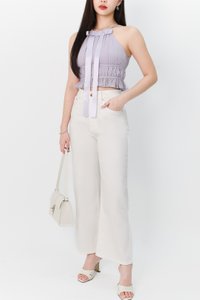 Hadley Highwaist Denim Jeans in White ( Regular Length )