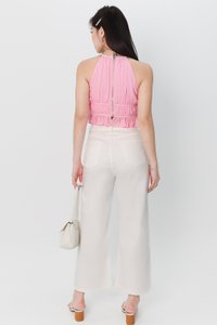 Hadley Highwaist Denim Jeans in White ( Petite Length )