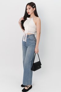 Hadley Highwaist Denim Jeans in Light Wash ( Regular Length )
