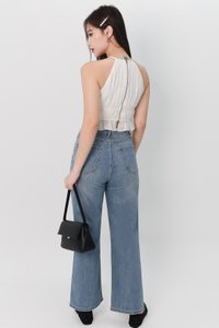 Hadley Highwaist Denim Jeans in Light Wash ( Regular Length )