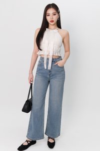 Hadley Highwaist Denim Jeans in Light Wash ( Regular Length )