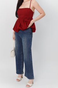 Hadley Highwaist Denim Jeans in Dark Wash ( Regular Length ) Hadley Highwaist Denim Jeans in Dark Wash ( Regular Length )