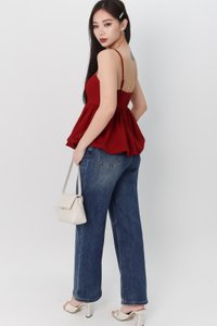 Hadley Highwaist Denim Jeans in Dark Wash ( Regular Length ) Hadley Highwaist Denim Jeans in Dark Wash ( Regular Length )