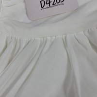 DEFECT | Marissa Mesh Tie Romper Dress in White in M DEFECT | Marissa Mesh Tie Romper Dress in White in M