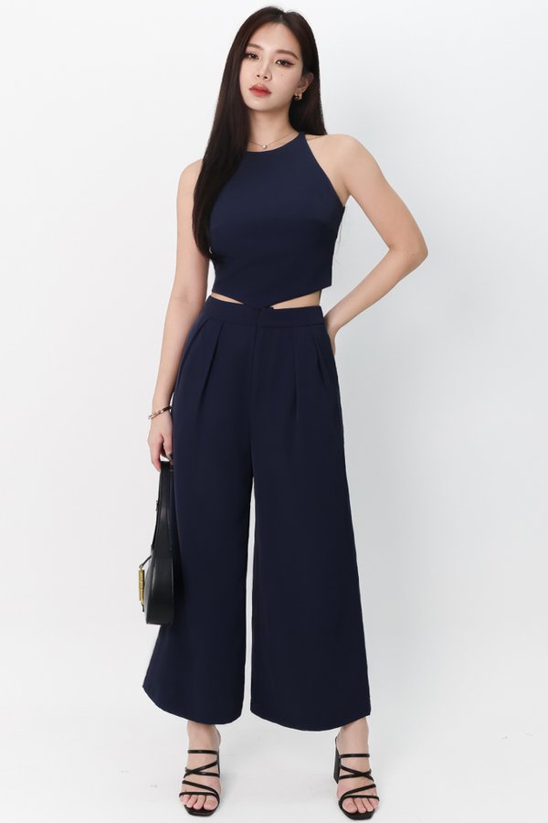 Chernise Co-ord Set in Navy ( Petite Length )