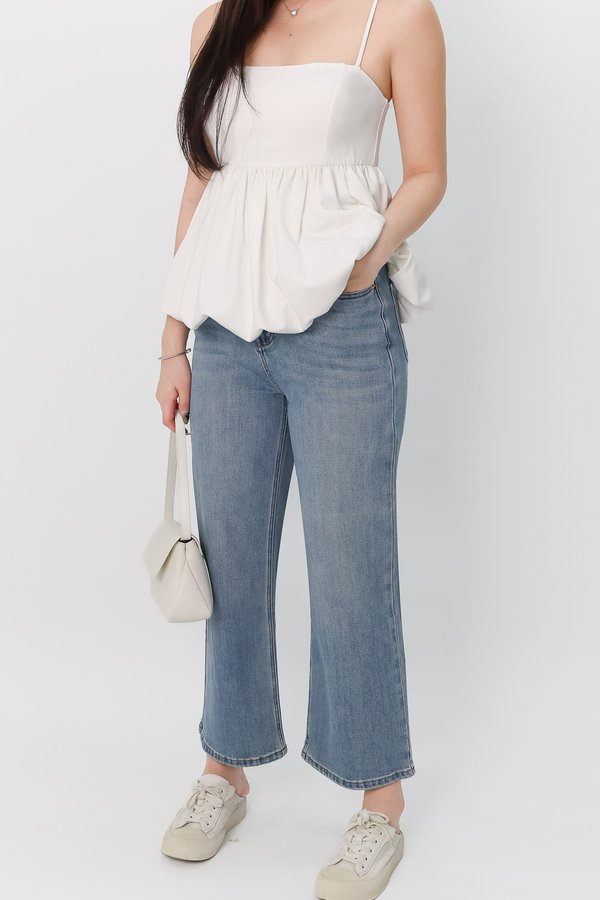 Hadley Highwaist Denim Jeans in Light Wash ( Petite Length )