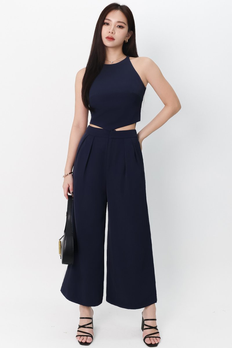 Chernise Co-ord Set in Navy ( Petite Length ) Chernise Co-ord Set in Navy ( Petite Length )