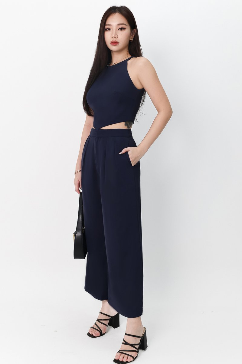 Chernise Co-ord Set in Navy ( Petite Length ) Chernise Co-ord Set in Navy ( Petite Length )