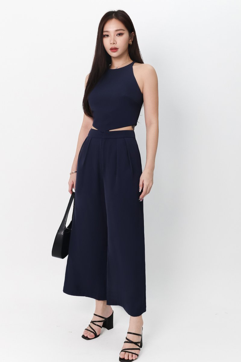 Chernise Co-ord Set in Navy ( Petite Length ) Chernise Co-ord Set in Navy ( Petite Length )