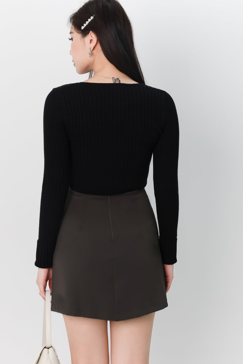 RESTOCKS 3 | Perl Pearl Knit Cardigan in Black