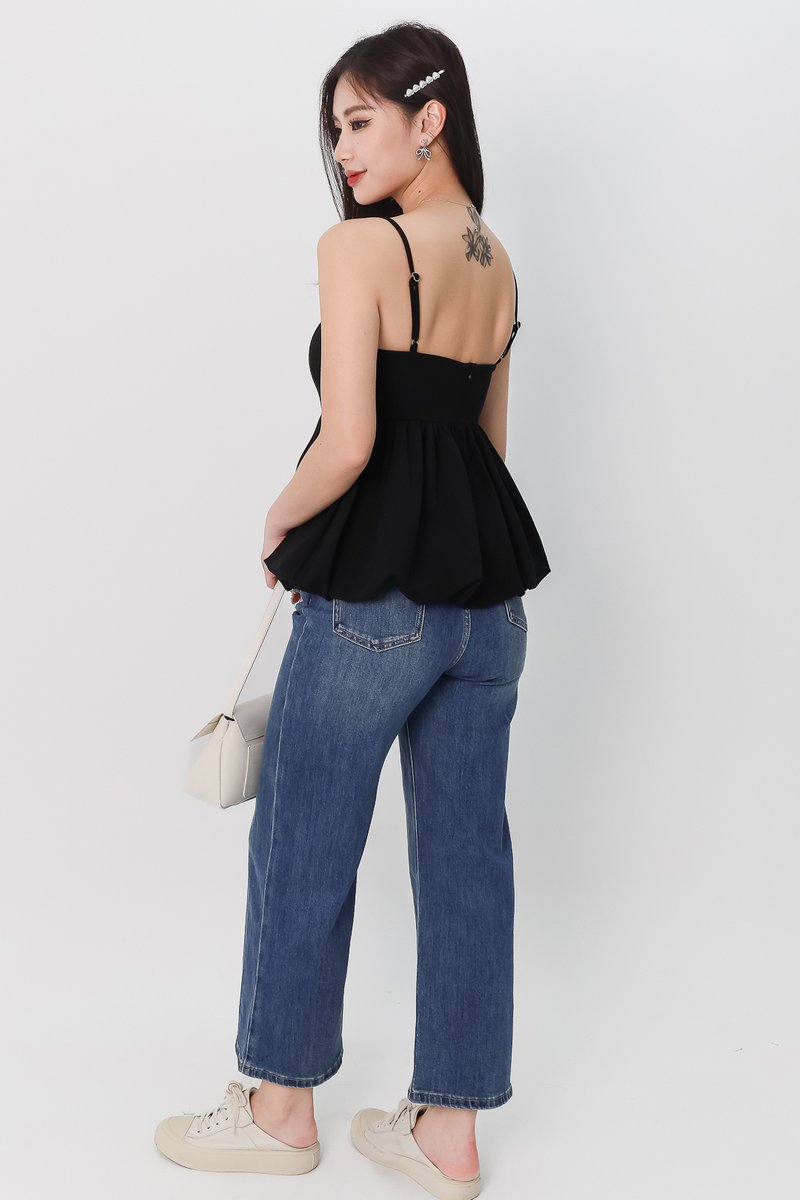 Hadley Highwaist Denim Jeans in Dark Wash ( Petite Length )