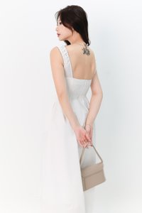 DEFECT | Trita Thick Straps Midaxi in White in XXS