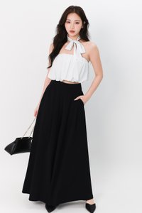 Tiff Tube Top with Sash in White