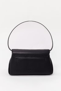 Fynn Flap Shoulder Bag in Black