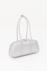 Beau Baguette Shoulder Bag in Silver