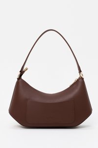 DEFECT | Cheyenne Chain Rounded Shoulder Bag in Dark Brown