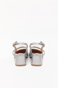 DEFECT | Sora Slingback Pumps in Silver in 40 DEFECT | Sora Slingback Pumps in Silver in 40
