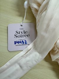 DEFECT | Marissa Mesh Tie Romper Dress in Cream Yellow in XS