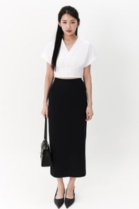 Sandy Sleeved Top in White Sandy Sleeved Top in White