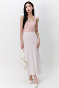 Melanie Mermaid Skirt in White Melanie Mermaid Skirt in White