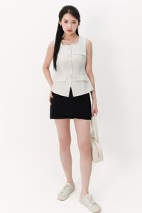 Veldra Vest Top in Cream Veldra Vest Top in Cream