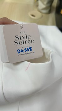 DEFECT | Becca Boat Neck Romper Dress in White in M DEFECT | Becca Boat Neck Romper Dress in White in M