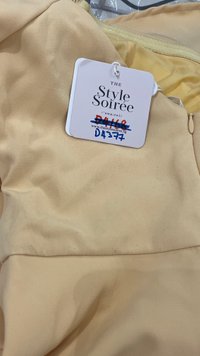 DEFECT | Penelope Puffy Sleeve Romper Dress in Canary Yellow in XS