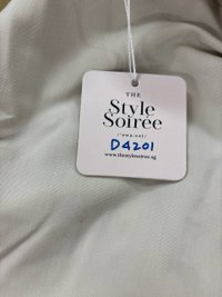 DEFECT | Tenya Tie Bustier Midaxi Dress in Oat XXS