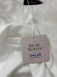 DEFECT | Asher Asymmetrical Sleeved Top in White XXS