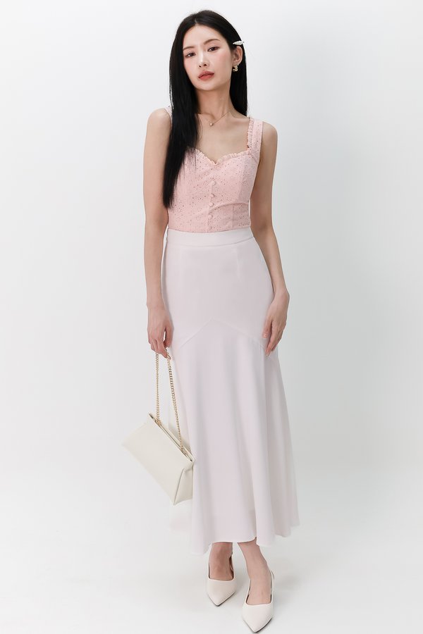 DEFECT | Melanie Mermaid Skirt in White in S