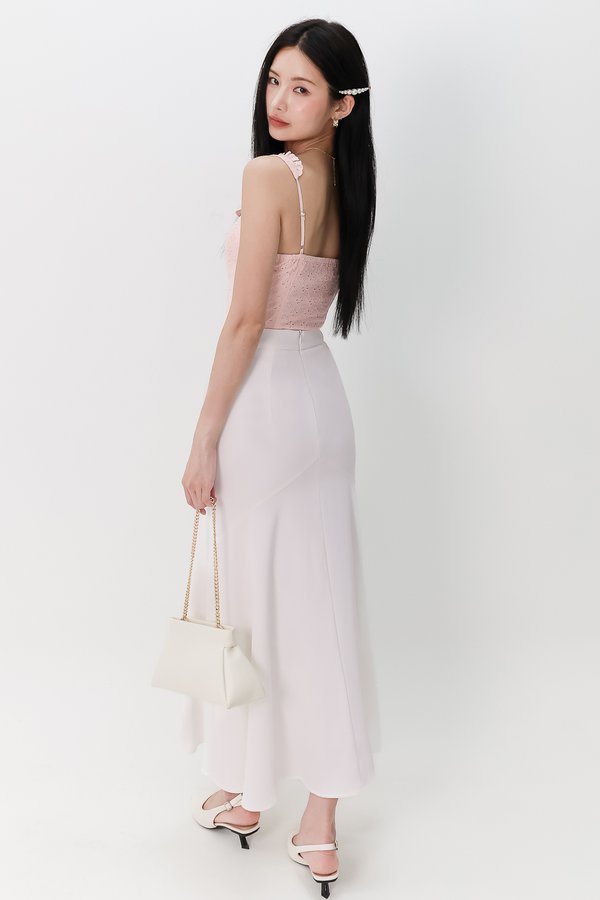 Melanie Mermaid Skirt in White