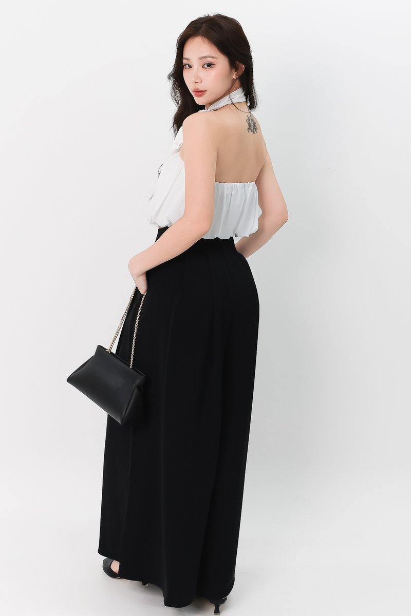 Tiff Tube Top with Sash in White