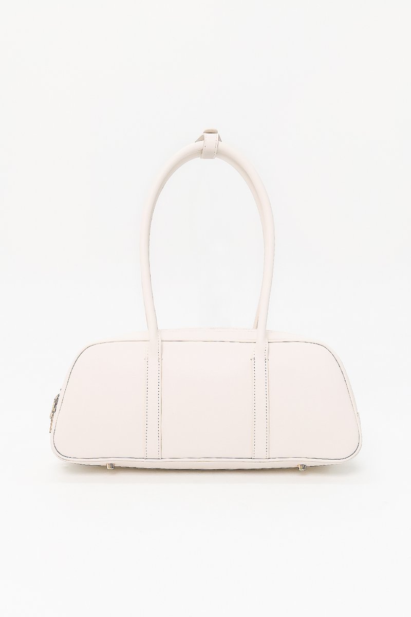 Beau Baguette Shoulder Bag in Cream White
