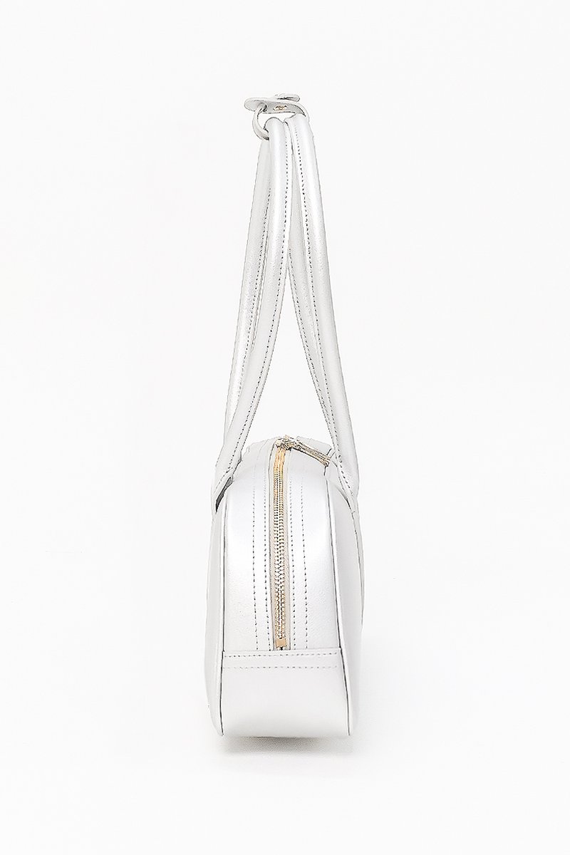 Beau Baguette Shoulder Bag in Silver