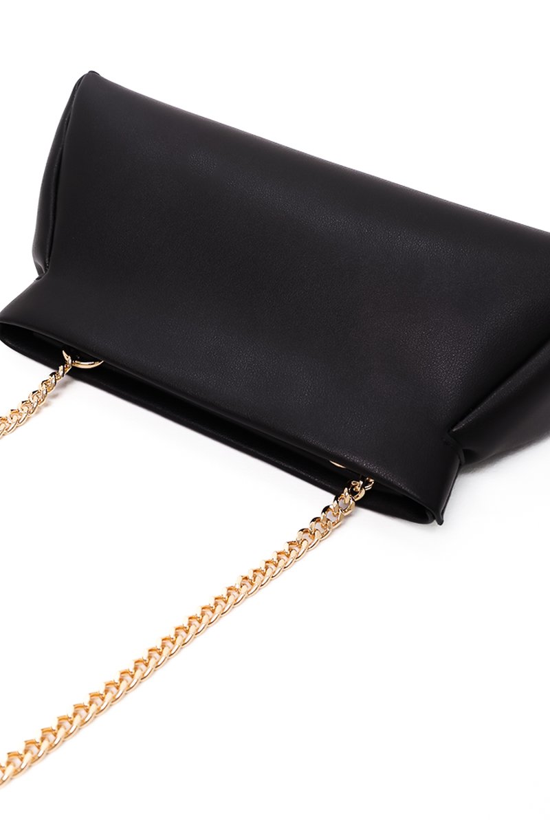 Calyn Chain Shoulder Bag in Black Calyn Chain Shoulder Bag in Black