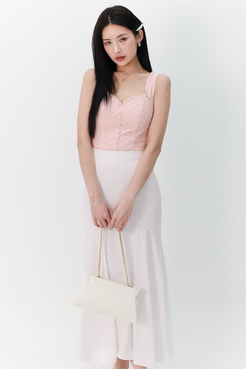 DEFECT | Melanie Mermaid Skirt in White in S