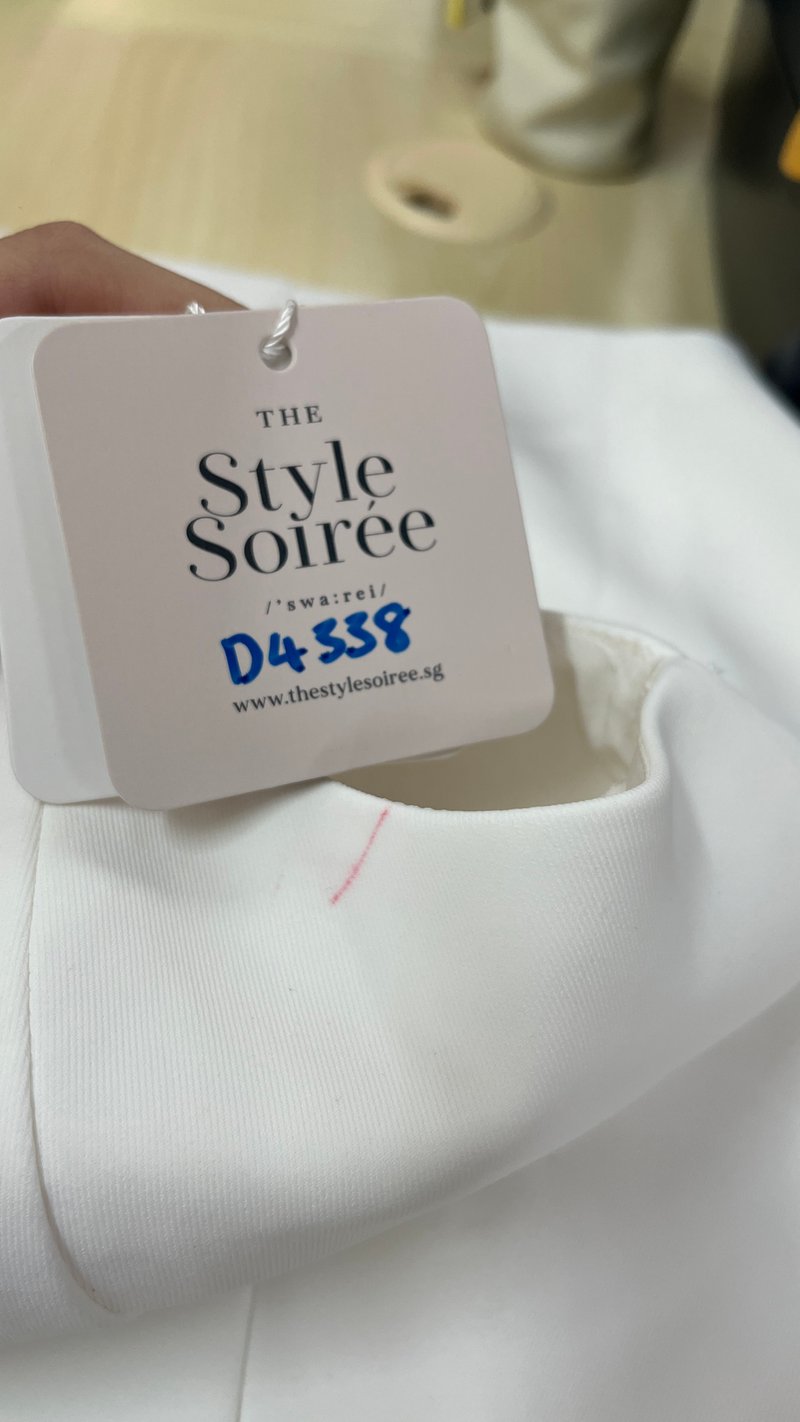 DEFECT | Becca Boat Neck Romper Dress in White in M DEFECT | Becca Boat Neck Romper Dress in White in M