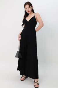 Paitlyn Pleated Jumpsuit in Black Paitlyn Pleated Jumpsuit in Black