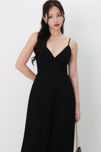 Paitlyn Pleated Jumpsuit in Black Paitlyn Pleated Jumpsuit in Black