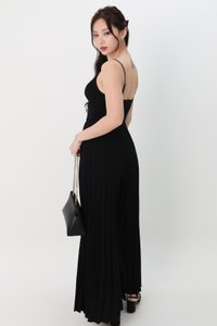 Paitlyn Pleated Jumpsuit in Black Paitlyn Pleated Jumpsuit in Black