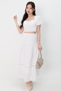 Charlotte Co-ord Set in White