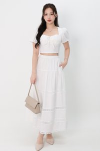 Charlotte Co-ord Set in White